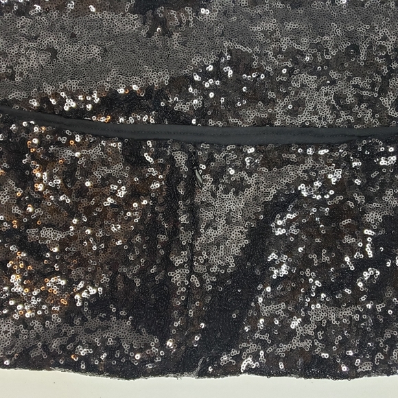 Halogen Black Sequin Pencil Skirt Party NYE Sz XL - Picture 3 of 8